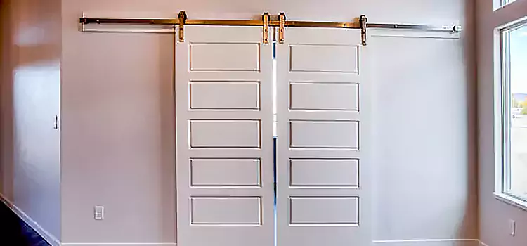 Glass Barn Door with Installation Hardware Kit East Hemet